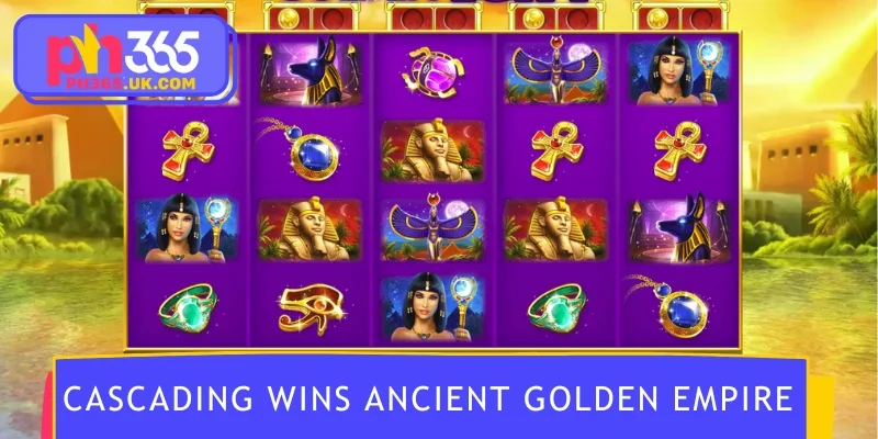 Cascading wins unfold within ancient Golden Empire