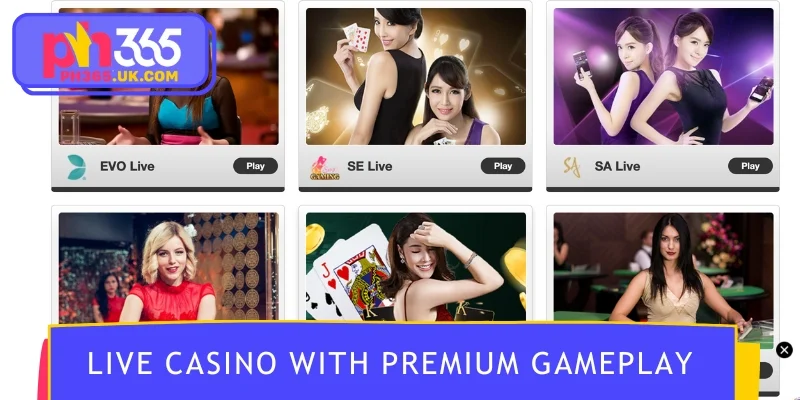 Live Casino with nonstop premium gameplay