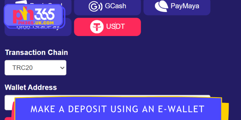 PH365 deposit via e-wallet