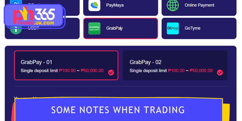 What to note when trading?