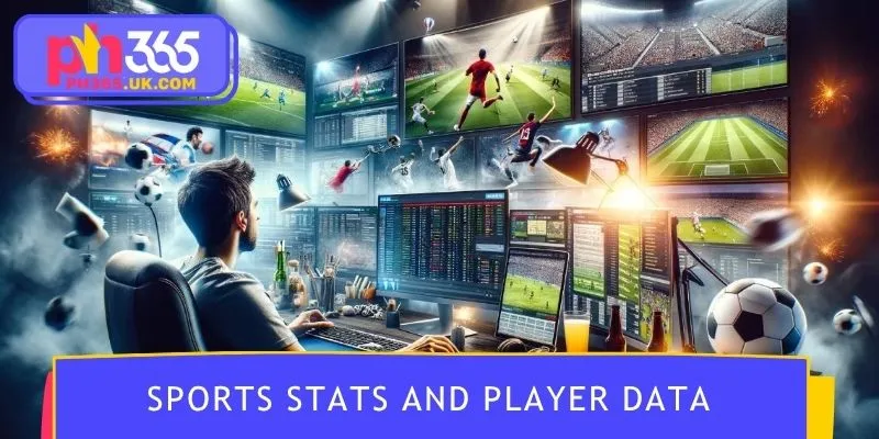 Sport statistics page showing form and player data chart
